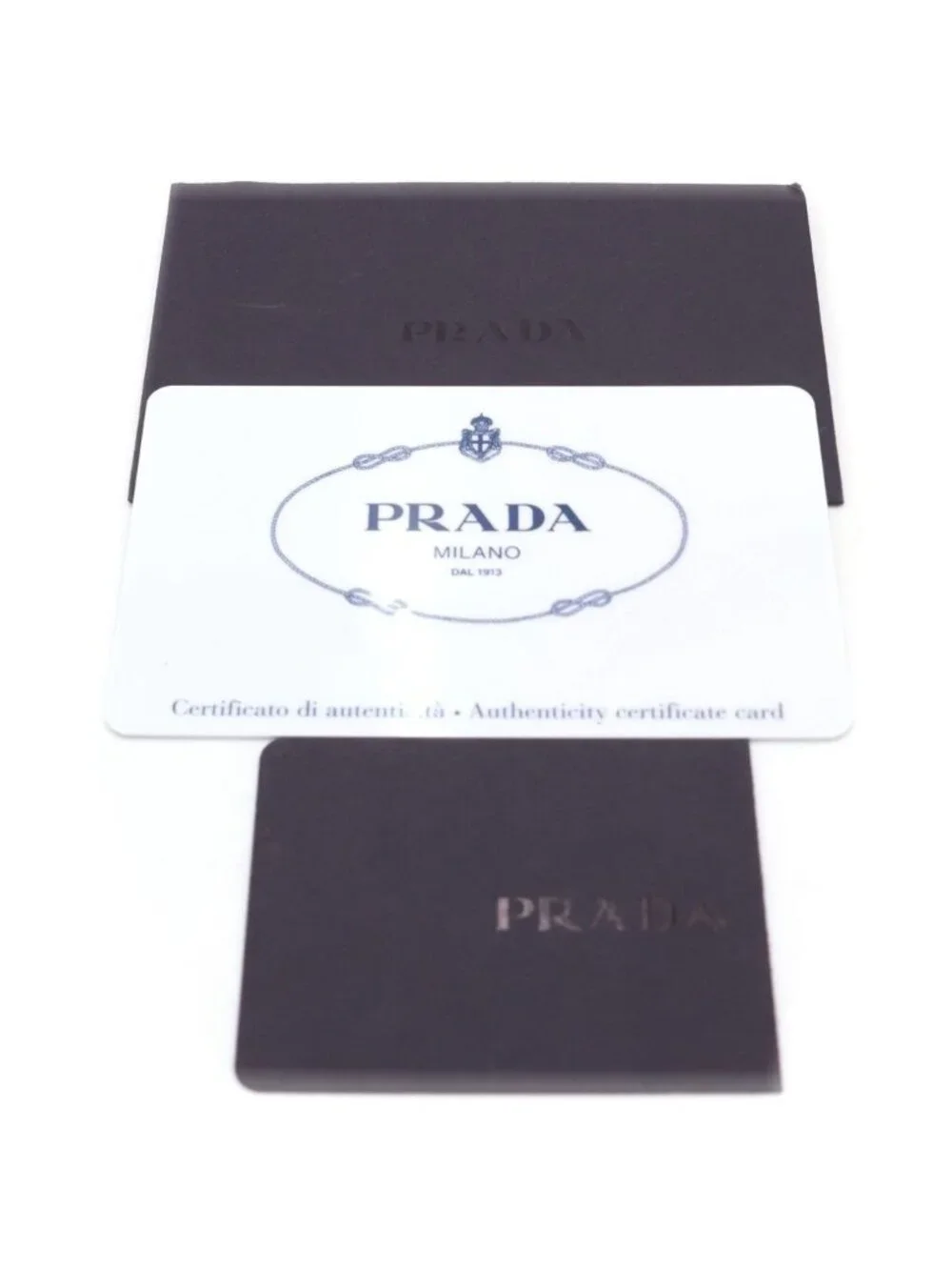 Prada Tessuto Nylon Logo Triangle Plate Backpack Navy Silver